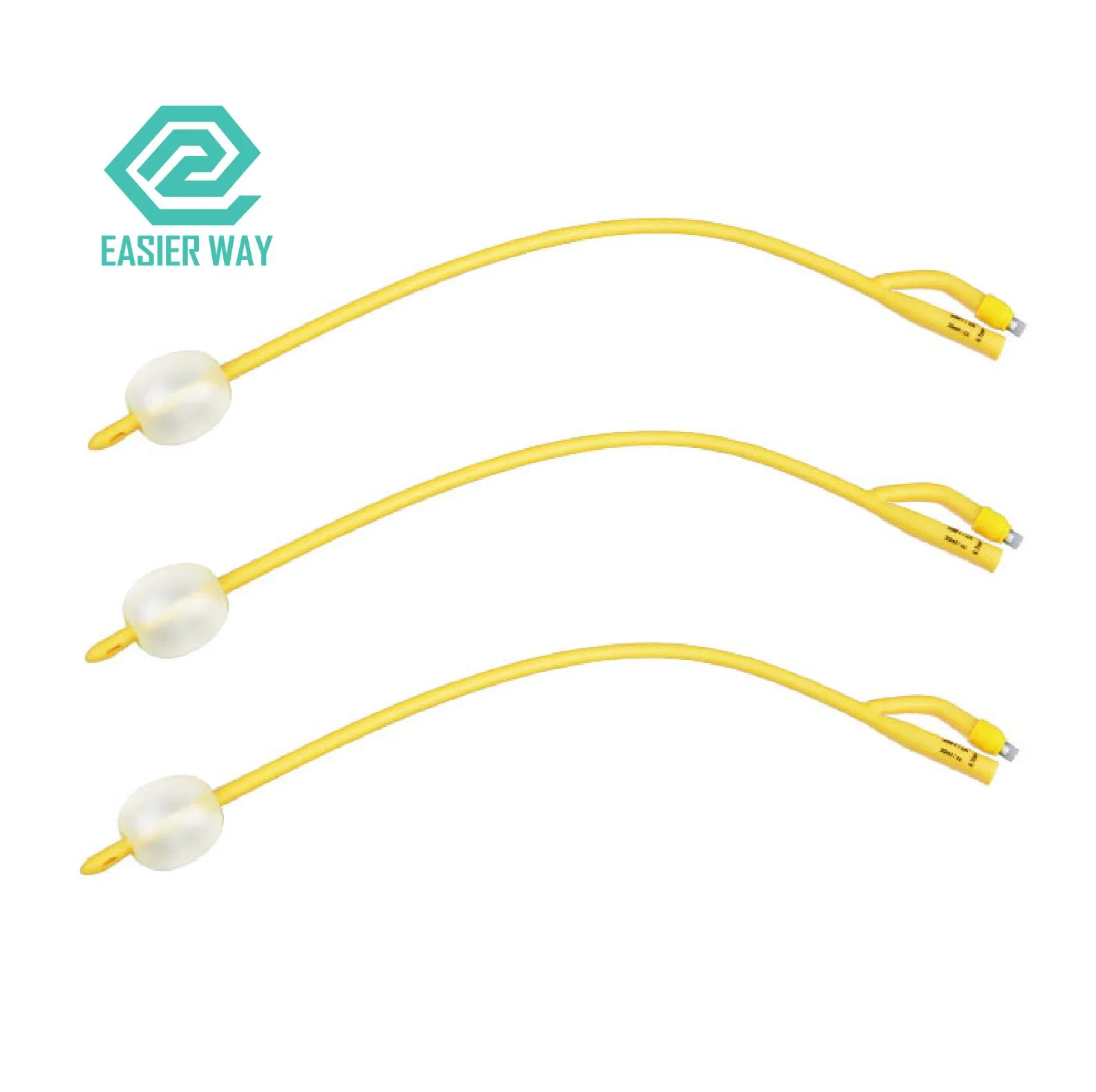 Nature Rubber Latex Urinary Foley Catheters with Balloon