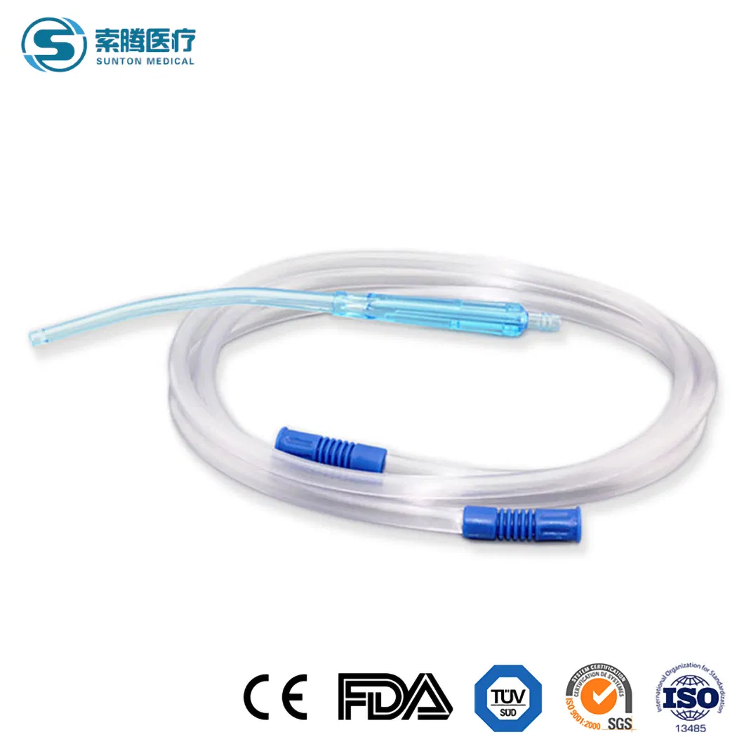Sunton Medical Suction Connecting Tube with Yankauer Handle China Sterile Yankauer Suction Connecting Tube Factory Free Sample Suction Yankauer Tube Surgical
