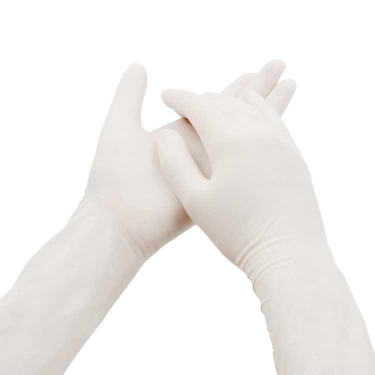 Hospital Work Medical Wholesale Sterile Latex Surgical Gloves Disposable White Rubber Gloves