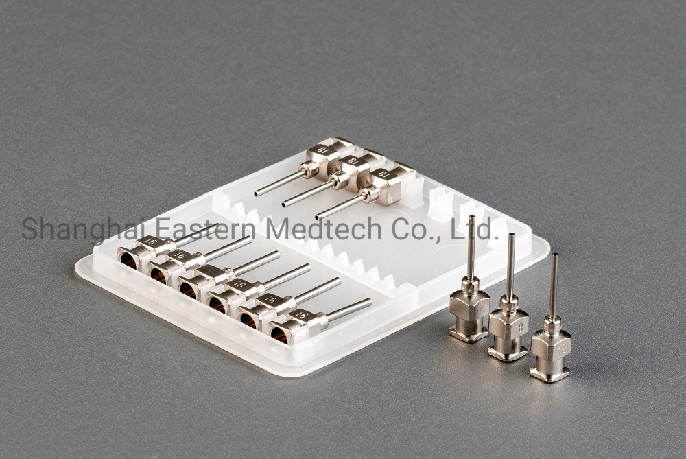 Reusable Stainless Steel Hypodermic Veterinary Needle, Vet Needle for Veterinary Syringe Use