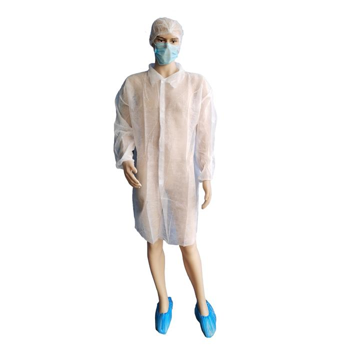 ISO13485 Factory Wholesale Disposable Medical PP Visitor Kit Visiting Coat Visitor Set Non Woven PPE Kit Isolation Gown Protective Clothes