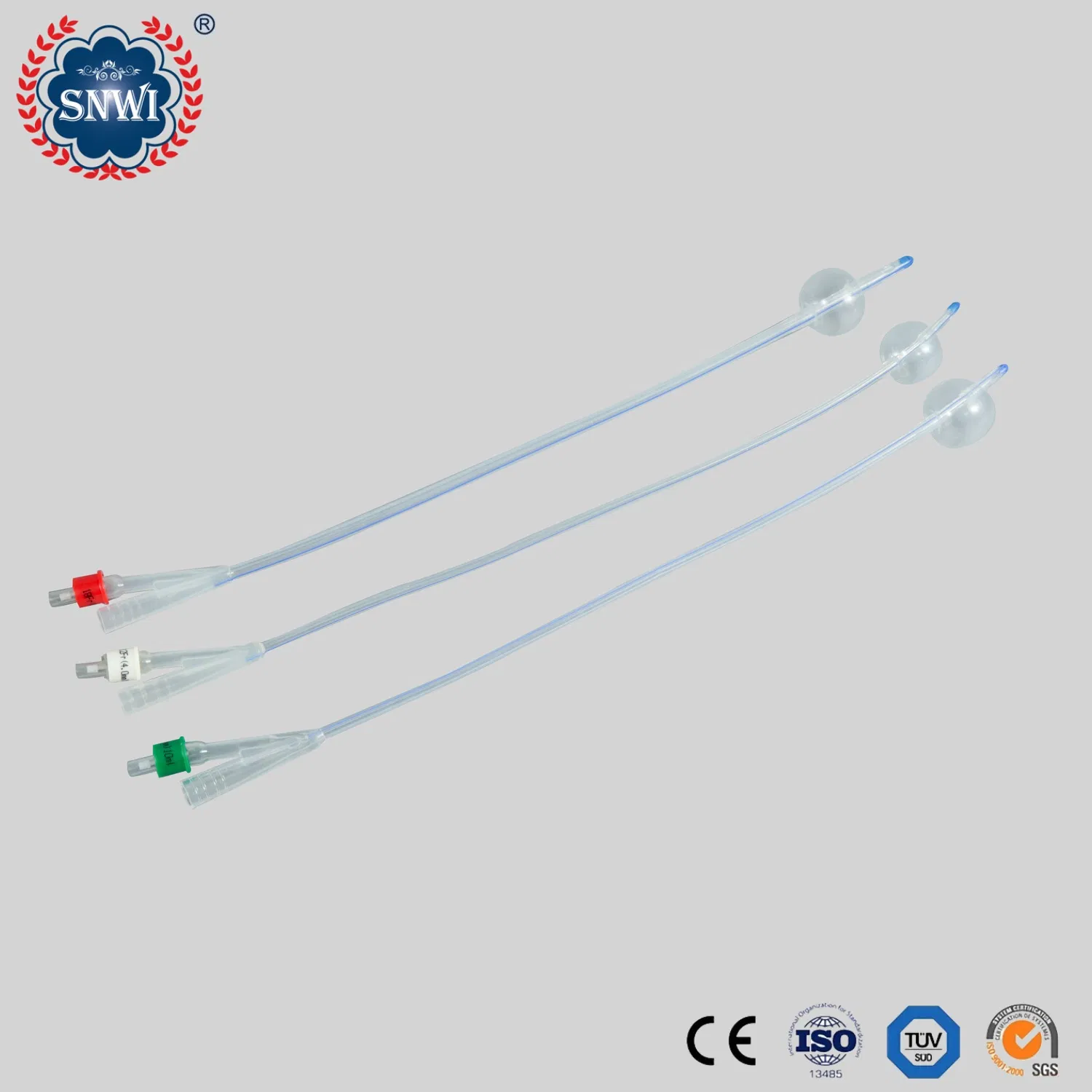CE Approved Hospital Medical Disposable Sterile 2/3 Way 100% Silicon Coated Latex Foley Balloon Urethral Urine Drainage Catheter