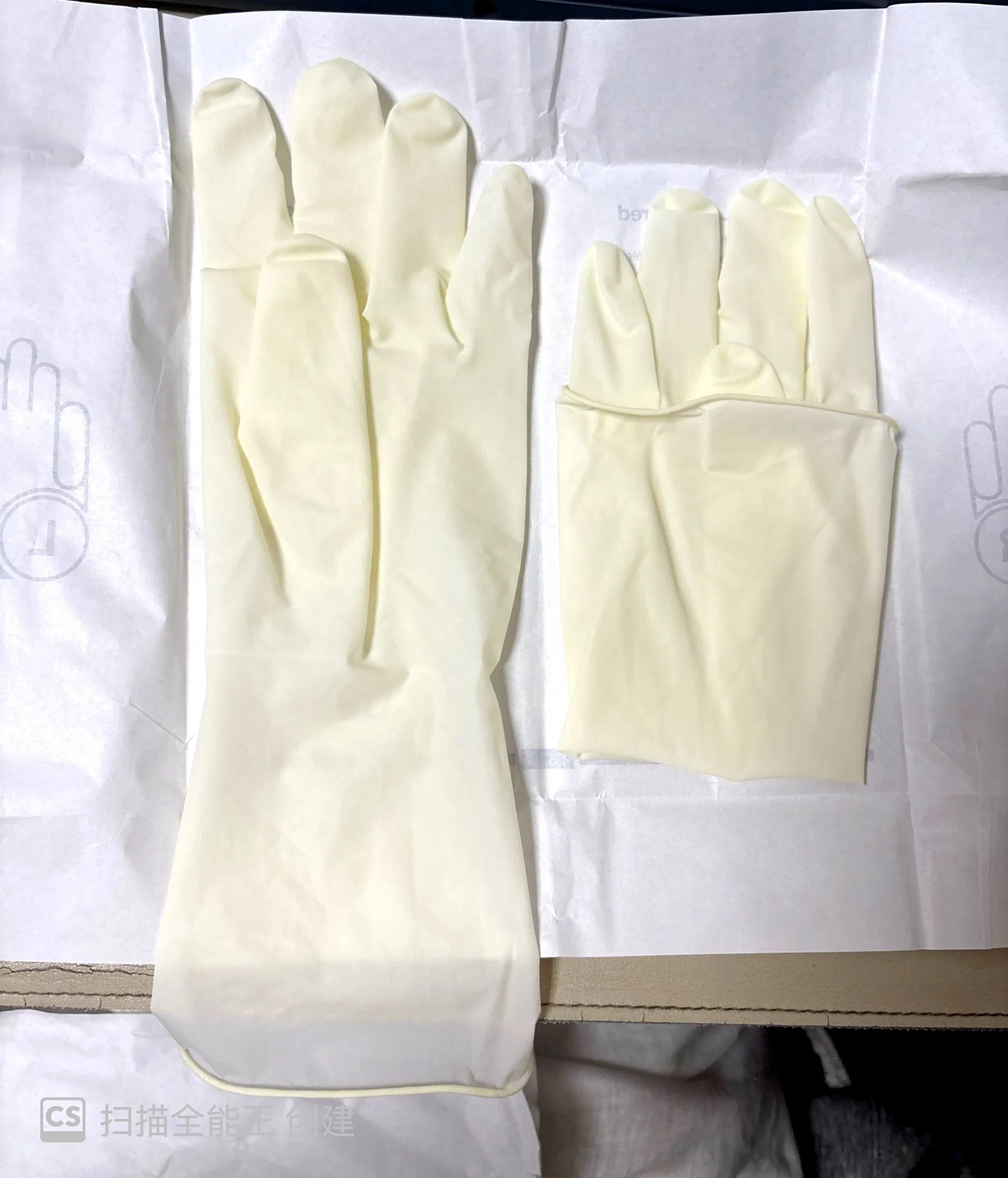 Medical Latex Sterile Powder Free Nitrile Disposable Surgical Gloves for FDA Compliant