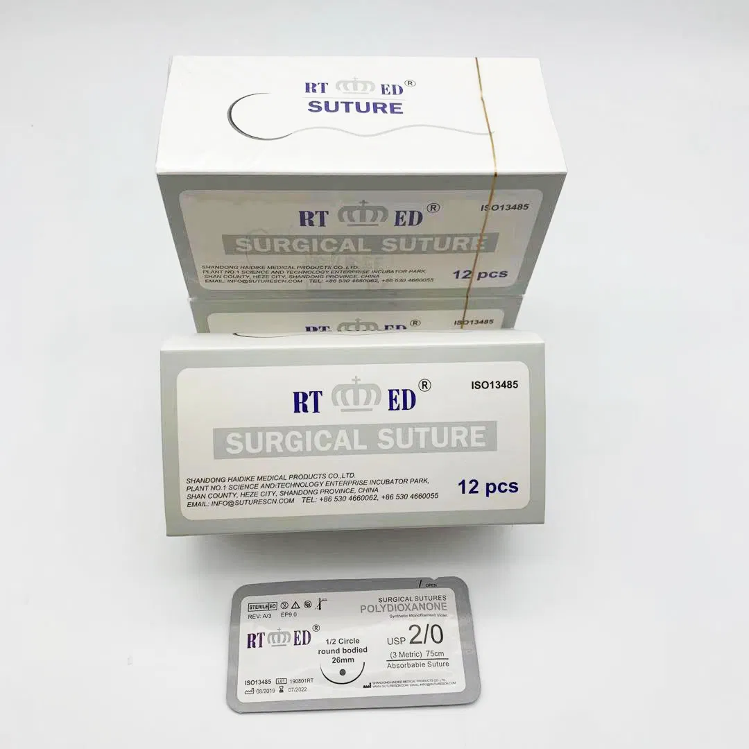 Absorbable Monofilament Pdo Surgical Sutures with Sharp Needle