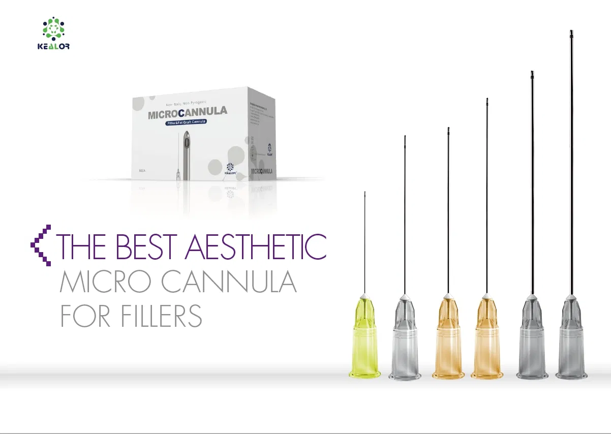 CE FDA Micro Cannula Blunt Tip with Hypodermic Needle for Filler Dermal Filler Cannulas Safety Blunt Tip Cannula