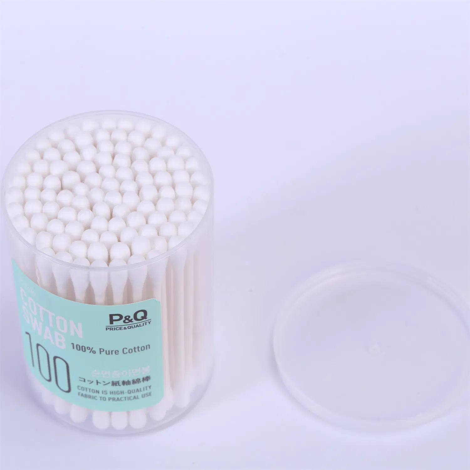 Sample Customization Bebes Paper Stick Cotton Swab for Daily Use in Canister