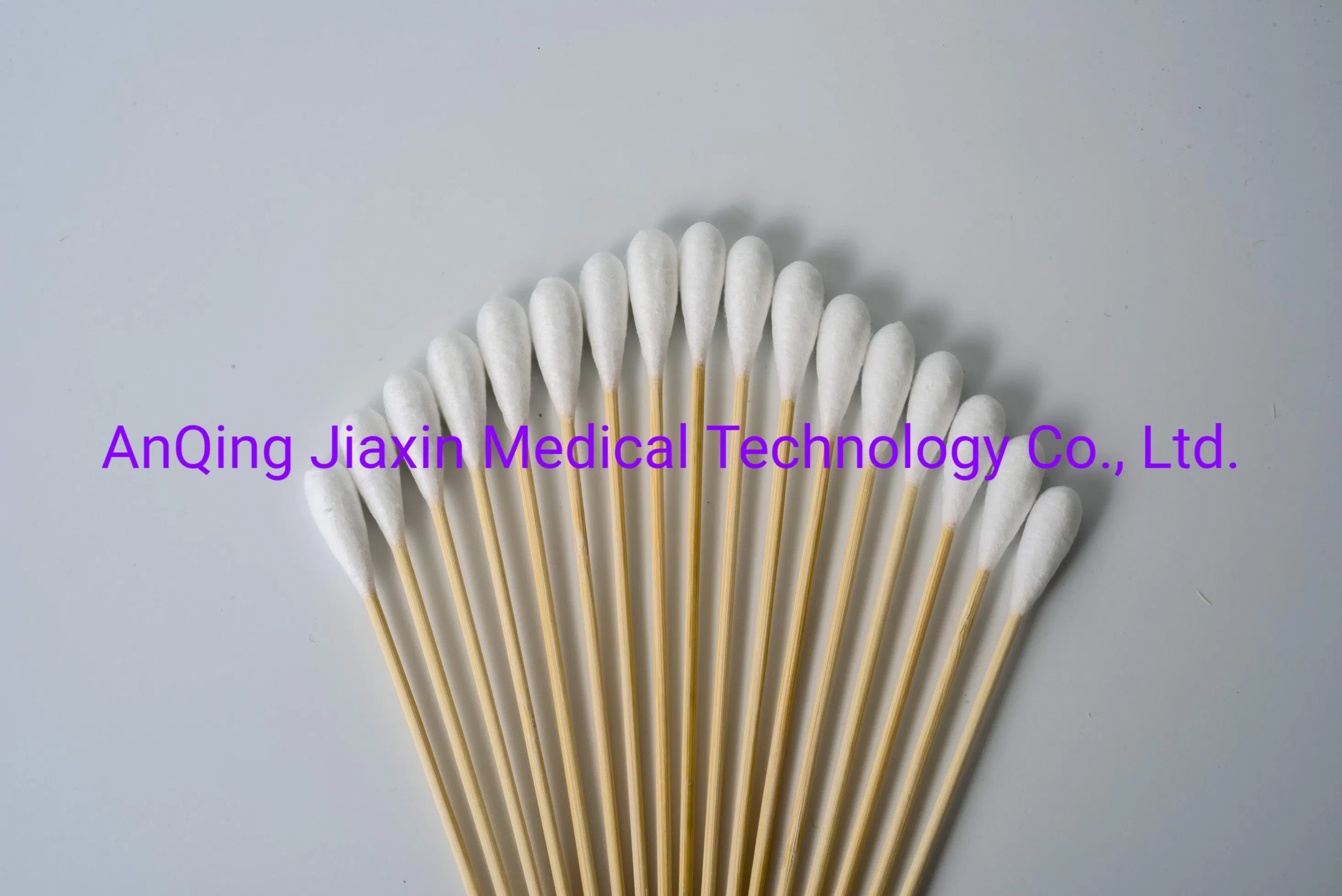 300PCS Plastic Free Household Bamboo Stick Cotton Bud Ear Swabs