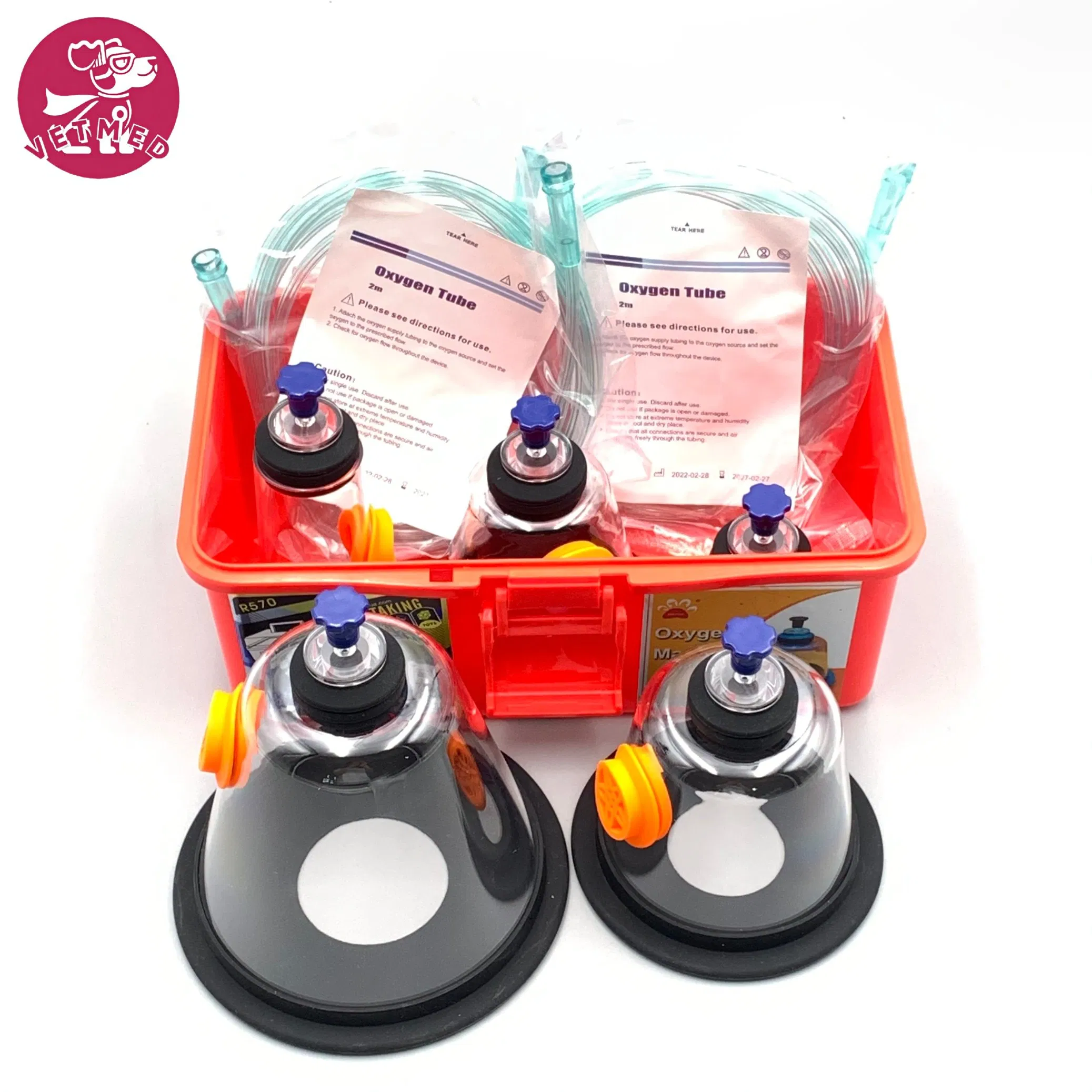 Veterinary Oxygen Mask Pet Oxygen Therapy Mask Breathing Kit for Animal Health