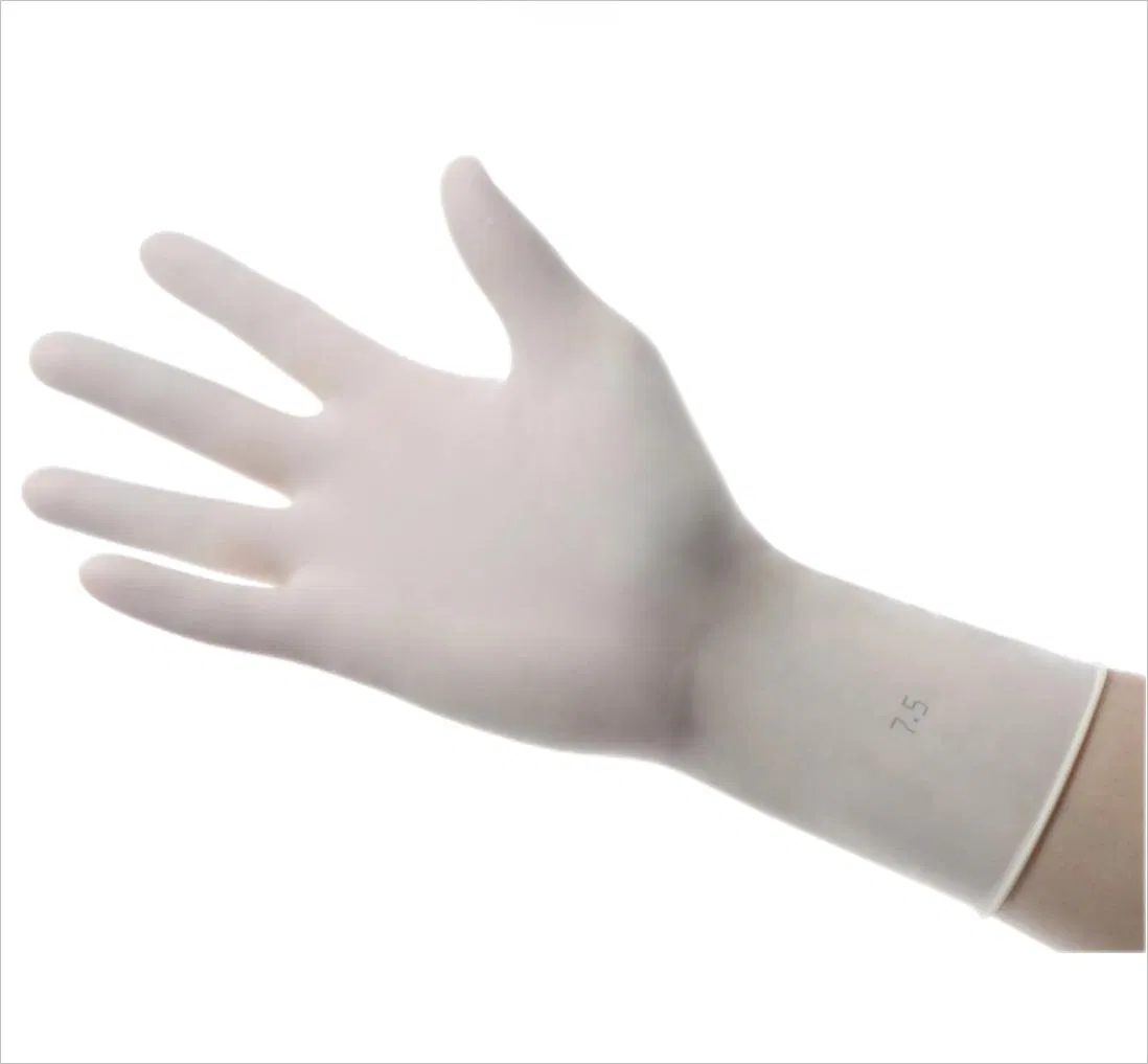 Sterile Latex Surgical Gloves Powder &amp; Powder Free Eo &amp; Gamma Radiation
