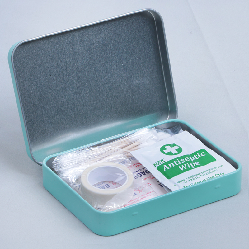 Tinplate First Aid Medical Disposable Kit Small First Aid Box