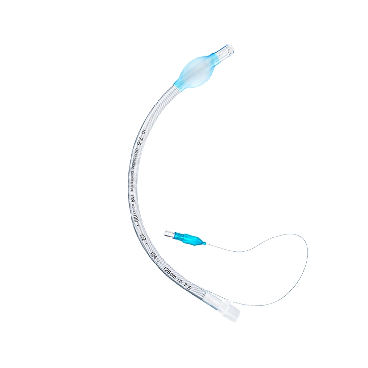 China Manufacturer Disposable Medical Catheter Medical Tube CE ISO Reinforced Trachostomy Tube Oral Nasal Ett Endotracheal Tubes (With/Without Cuff)