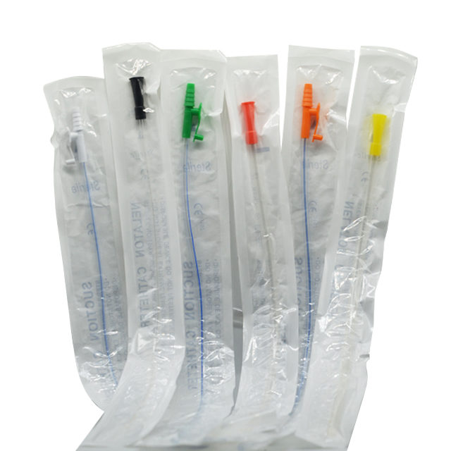 Medical PVC Suction Catheter/Tube with Finger/Funnel/Airplane Control Connectors