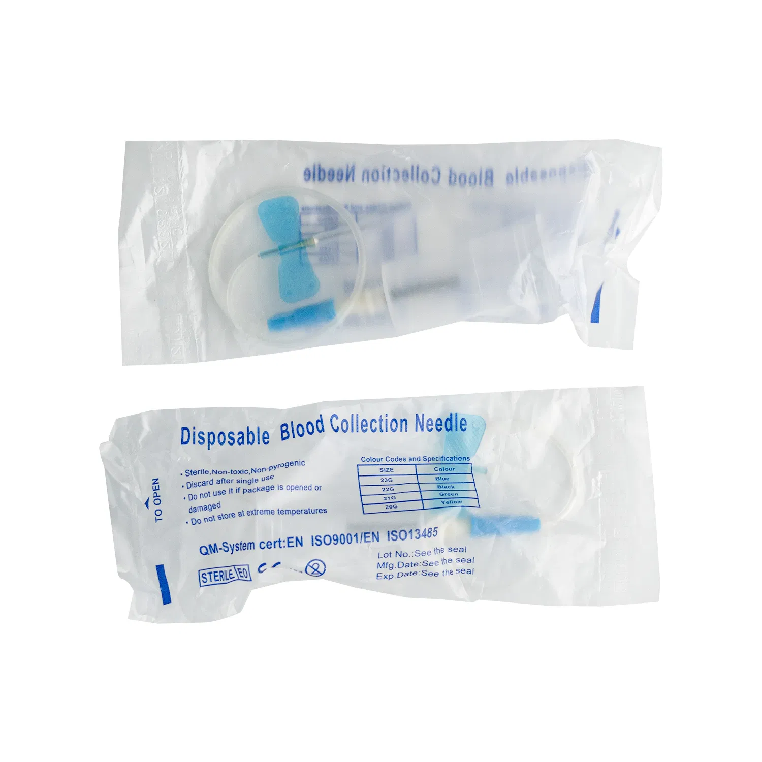 Medical Disposable Vacuum Safety Butterfly Blood Collection Needle with Holder