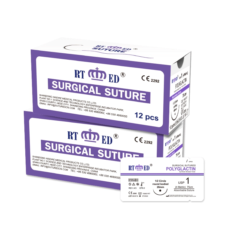 Medical Products Surgical Suture Absorbable Polyglactin Suture Pgla Medical Products