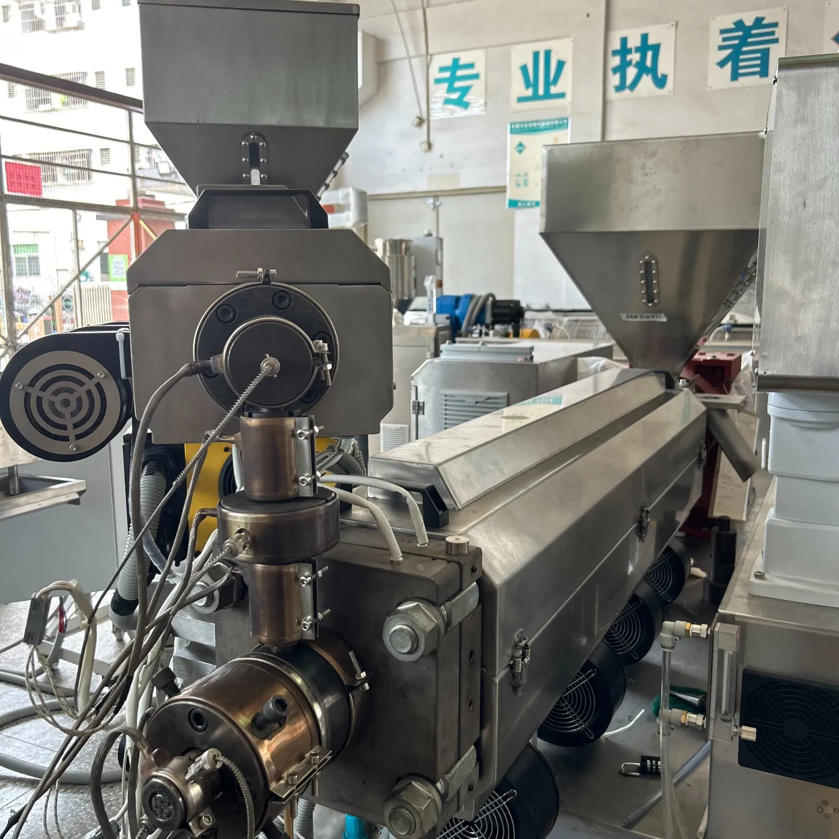 Dual-Extruder Co-Extrusion Line for Color-Striped Multi-Lumen Endotracheal Tubes