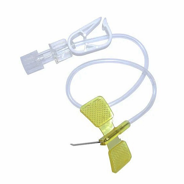 Medical Antibiotics Saline Fluid Blood Transfusion Non-Safety Injection Needles, Oncology Chemotherapy Port Safety Huber Needle