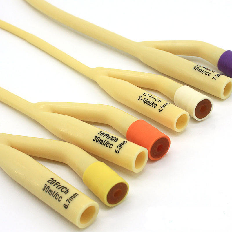 3-Way Standard Silicone Coated Latex Foley Catheter Manufacturer