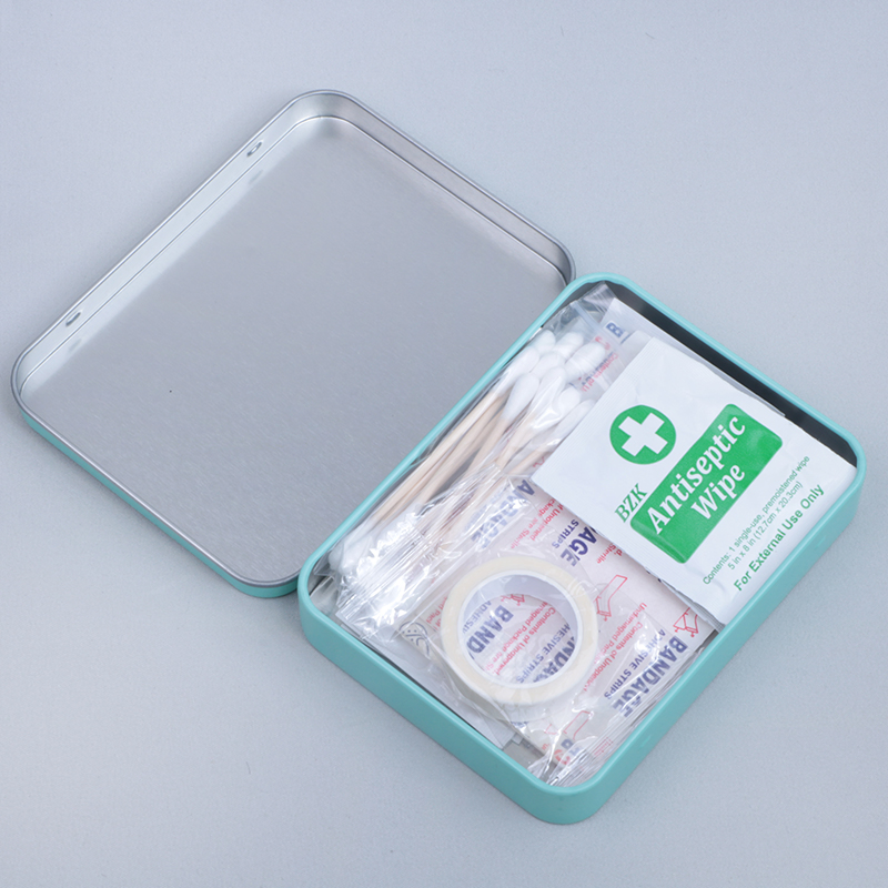 Tinplate First Aid Medical Disposable Kit Small First Aid Box