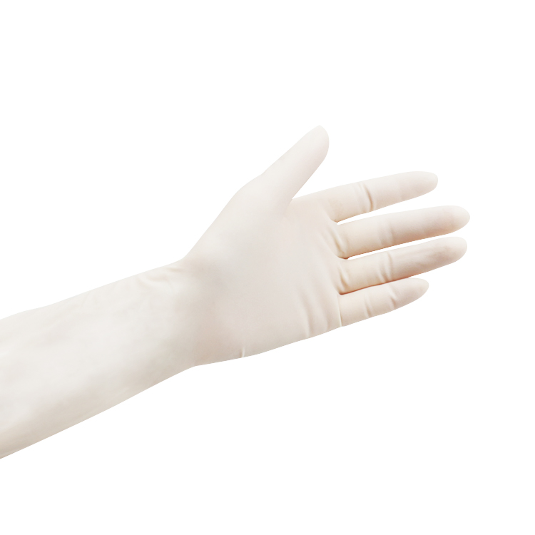Hospital Work Medical Wholesale Sterile Latex Surgical Gloves Disposable White Rubber Gloves