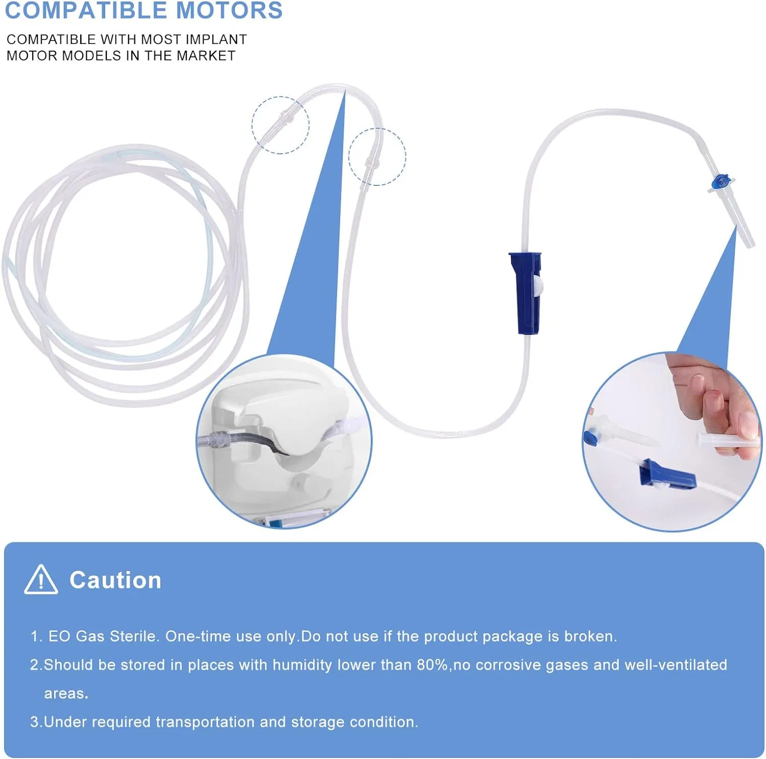 SJ Oral Irrigation Kit Dental Tube Medical Disposable Irrigation Tubing Set OEM for Surgic XT Pro Osseocision Implant Motor