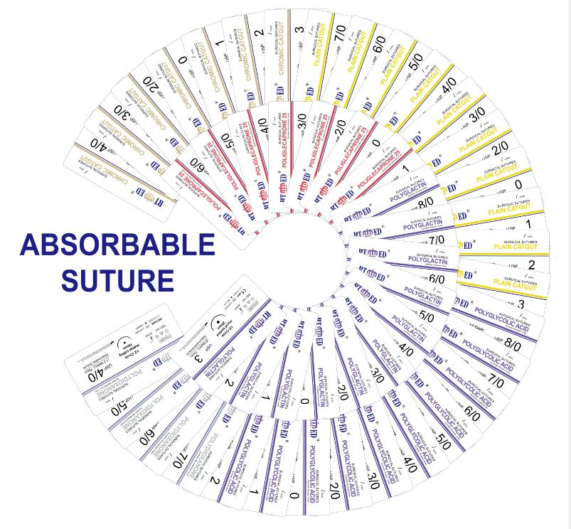 Haidike Factory Medicall Supplier Absorbable PGA/Pgla/Polyglactin910 /Pdo Surgical Suture with Needle