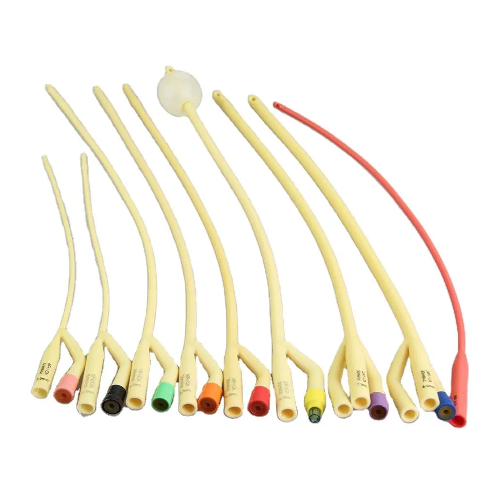 3-Way Standard Silicone Coated Latex Foley Catheter Manufacturer