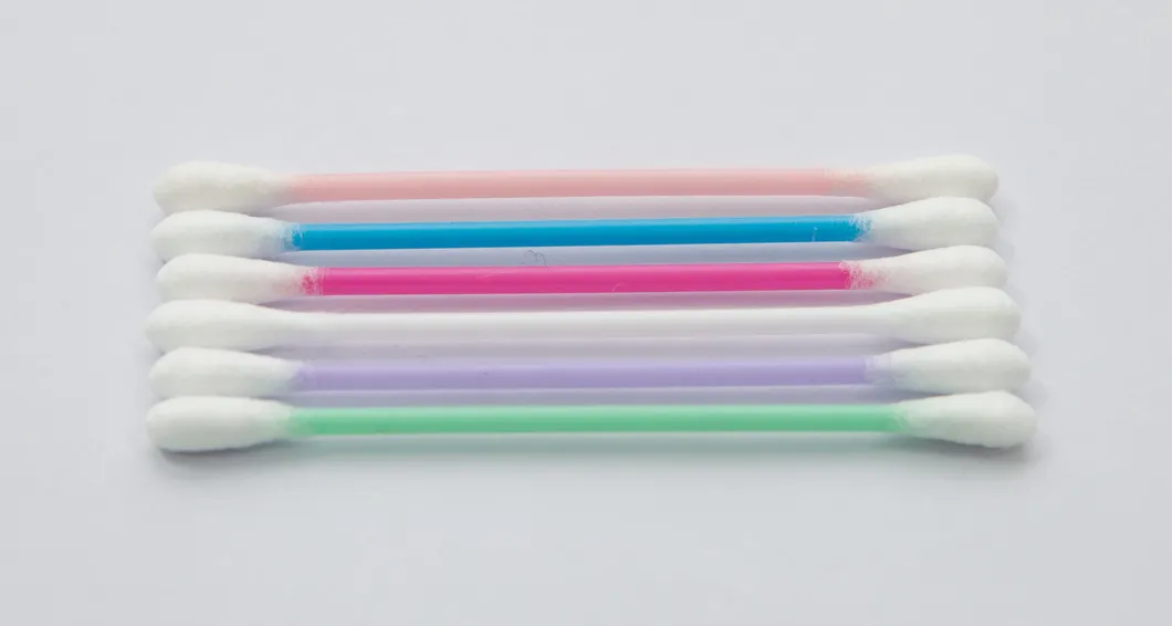 Different colors of plastic swab