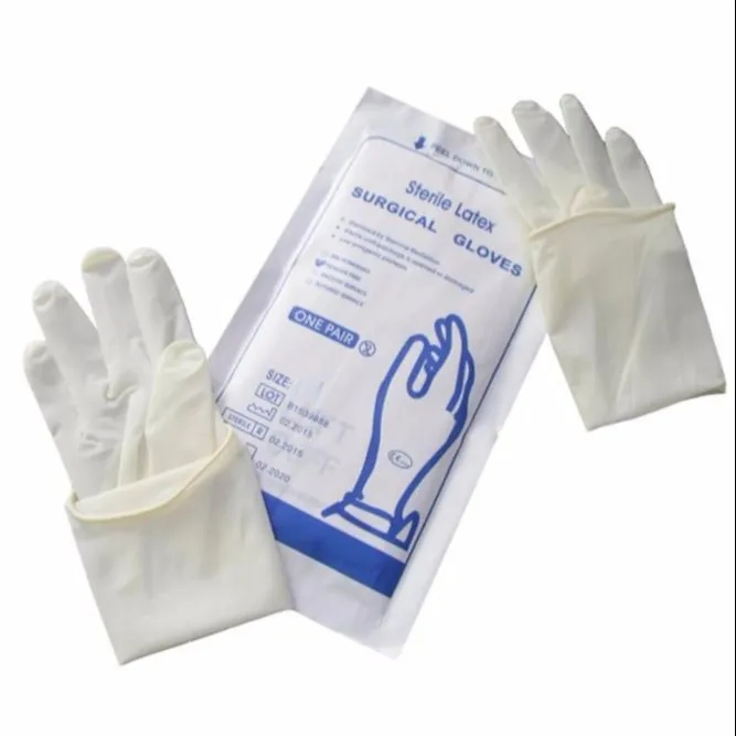 Sterile Latex Surgical Gloves Powder &amp; Powder Free Eo &amp; Gamma Radiation