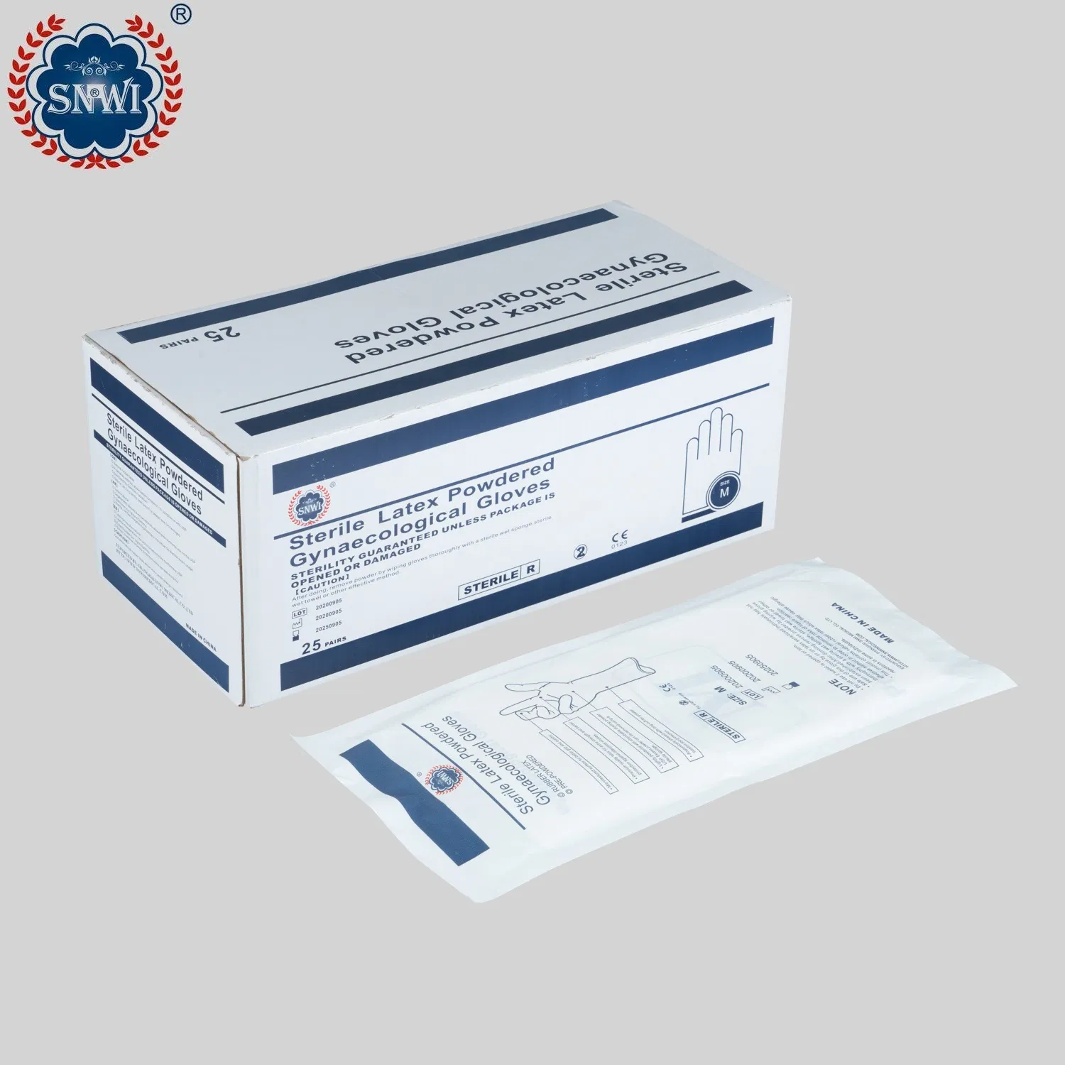 Malaysia Medical Grade Rubber Disposable Sterile Surgical Latex Powder Free Examination Gloves
