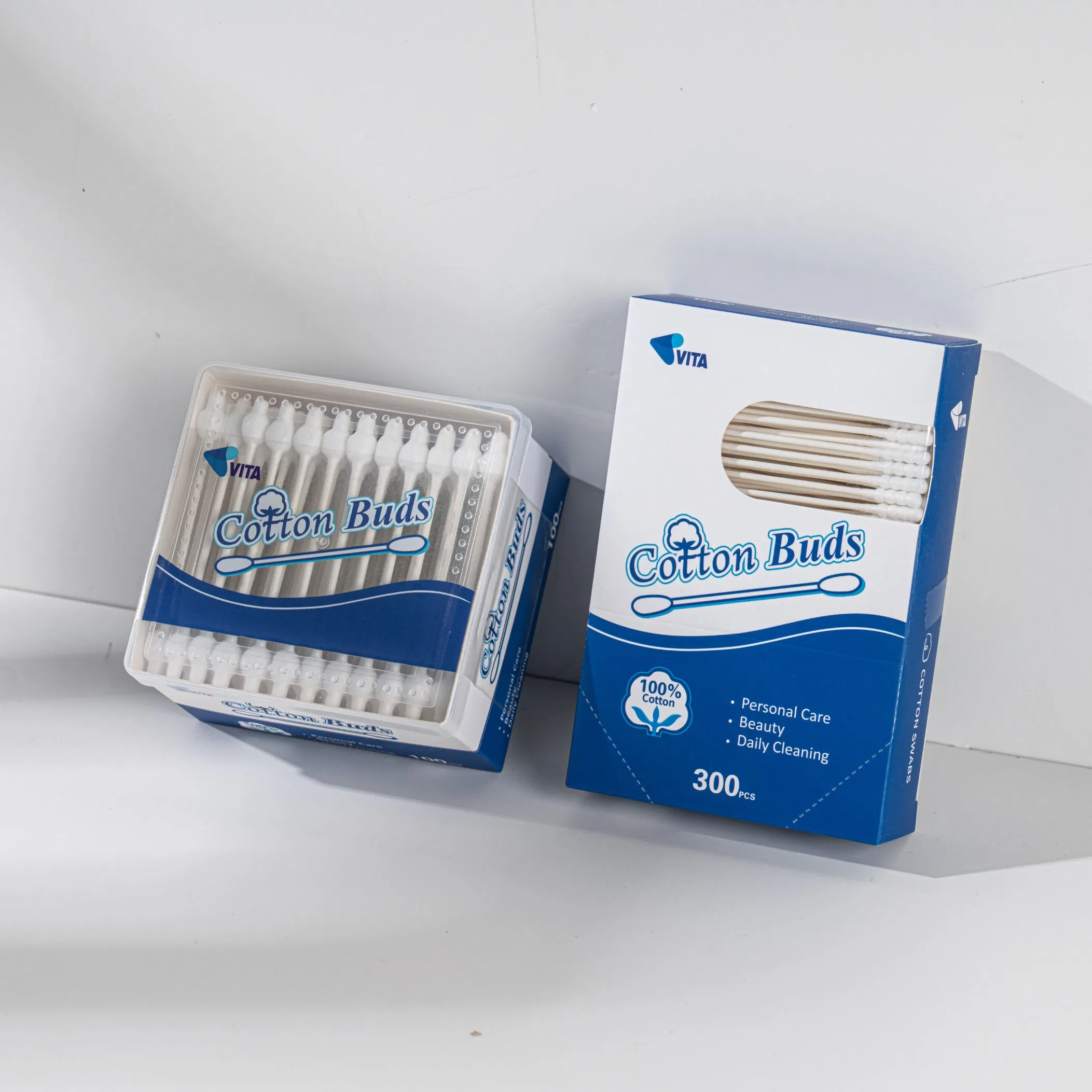 Gentle Cotton Swabs for Baby - 100 Count Safety Gourd Head Tips