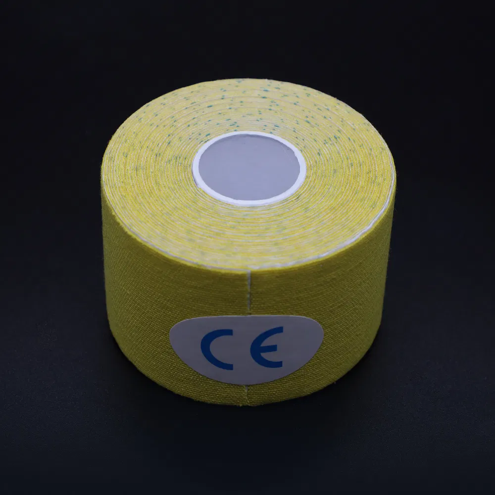 Medical Cotton Elastic Bandage Muscle Kinesiology Kinesio Physio Therapy Sports Tape with CE Approved for Relaxing Overused and Overextended Muscles