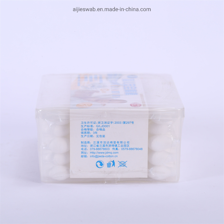 Baby Safe Plastic Cotton Buds Big Head Cotton Swab for Baby Health Sample Customization
