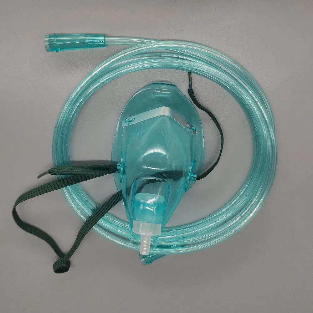 Elongated Under The Chin 2m Crush Resistant Tubing Medical Disposable Child Oxygen Mask