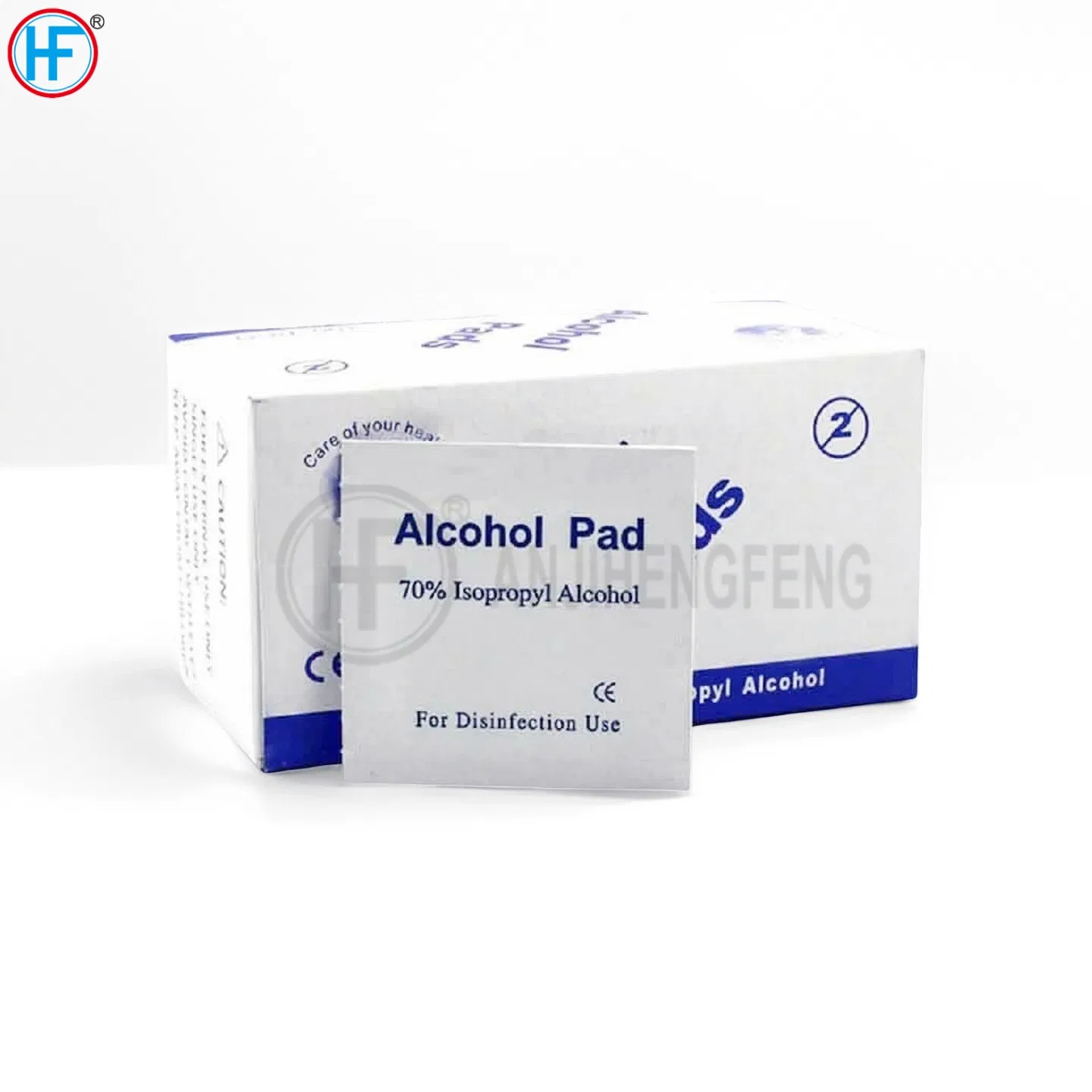 Alcohol Prep Pads, 70% Alcohol Cotton Slices, 100 PCS Alcohol Gauze Pads Individually Wrapped