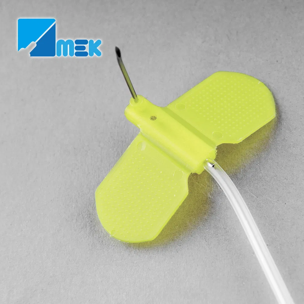 Safety Huber Needle with Y Port and Without Y Port CE FDA