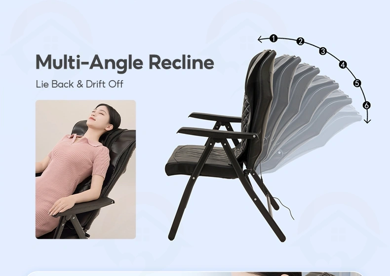Adjustable folding massage recliner