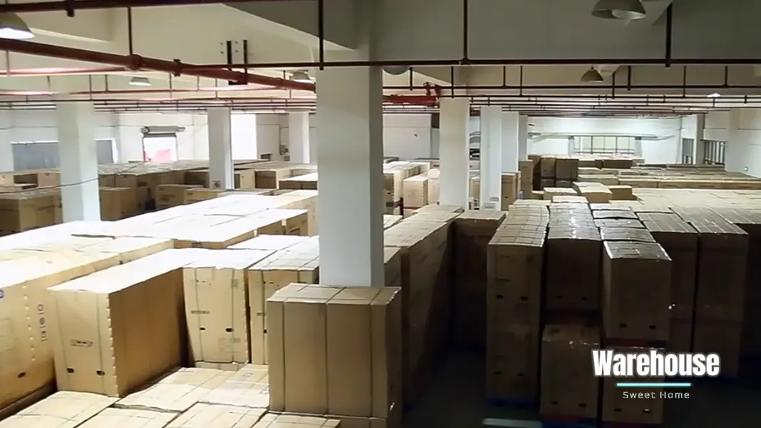 Finished massage chair warehouse storage ready for global shipment