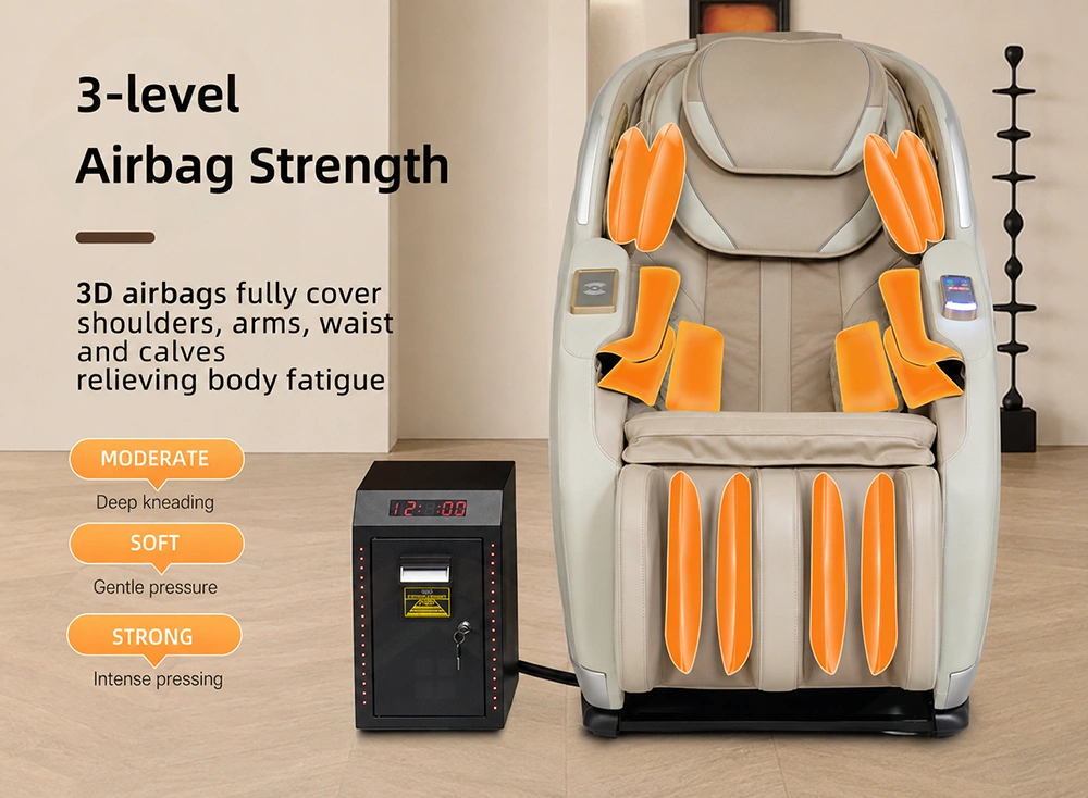 V11 massage chair full body air pressure massage on shoulders arms and legs