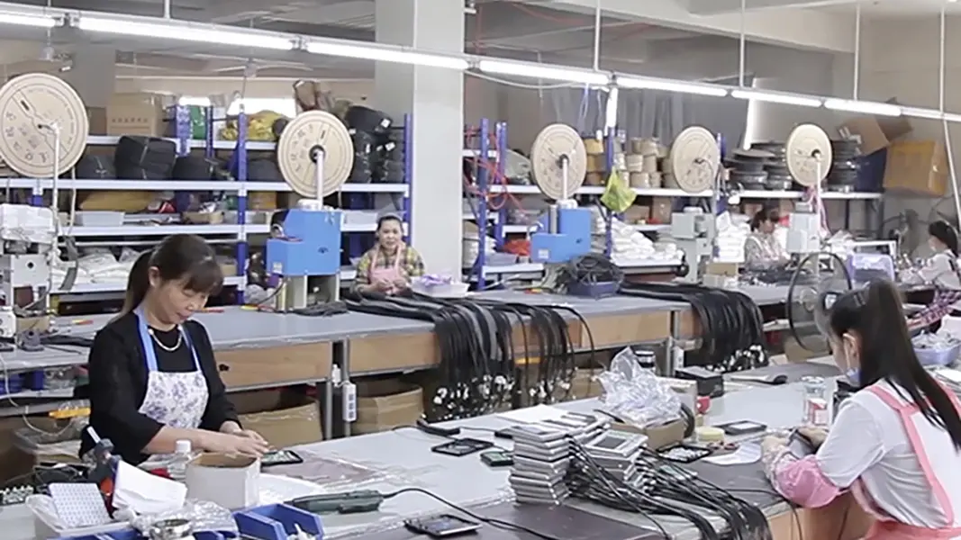 Electrical workshop for massage chair wiring and circuit assembly