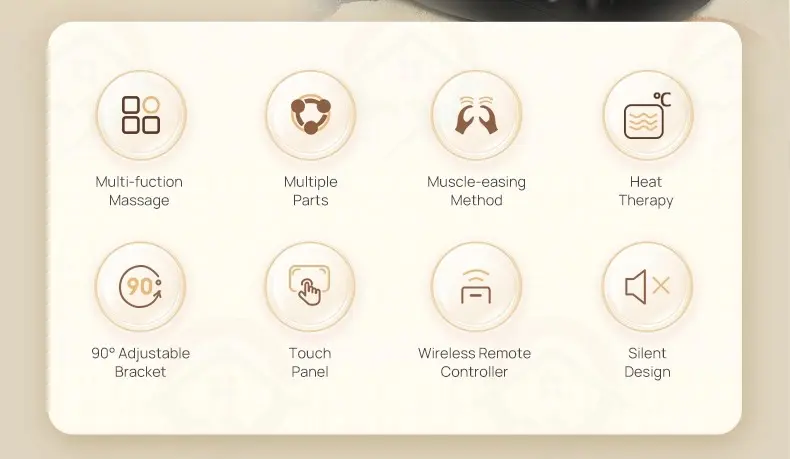 2 main features of leg and foot massager