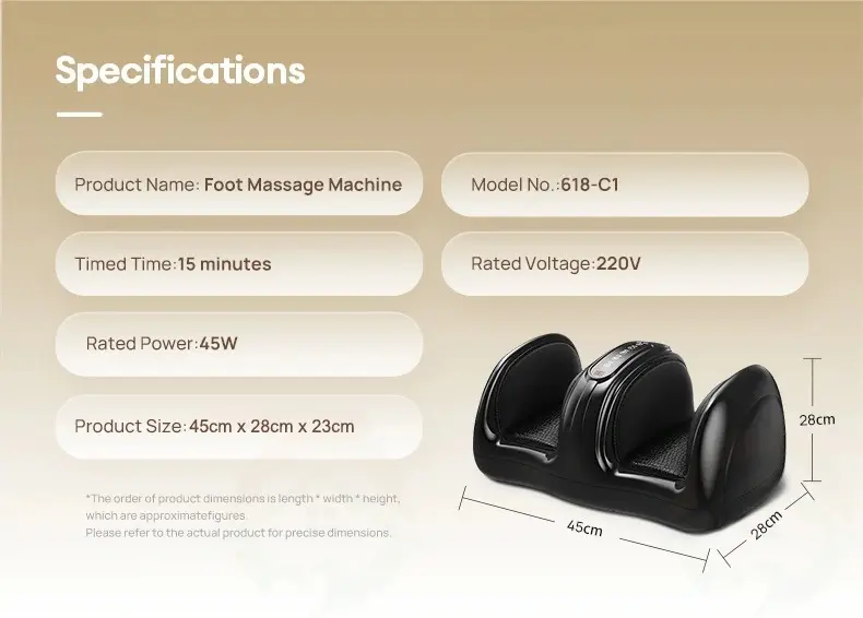 10 specifications of electric foot massager for sale