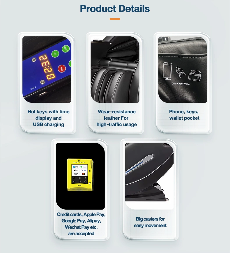 10 details for vending massage chair