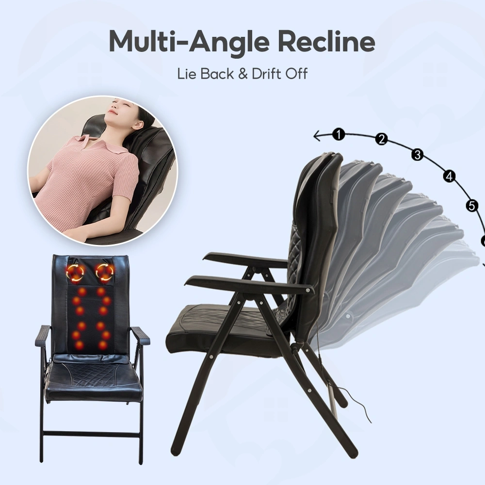 Famous Folding Massage Recliner Chair - Portable Adjustable Shiatsu Neck & Back Massage Chair with Heat for Home Office Manufacturers, Factories
