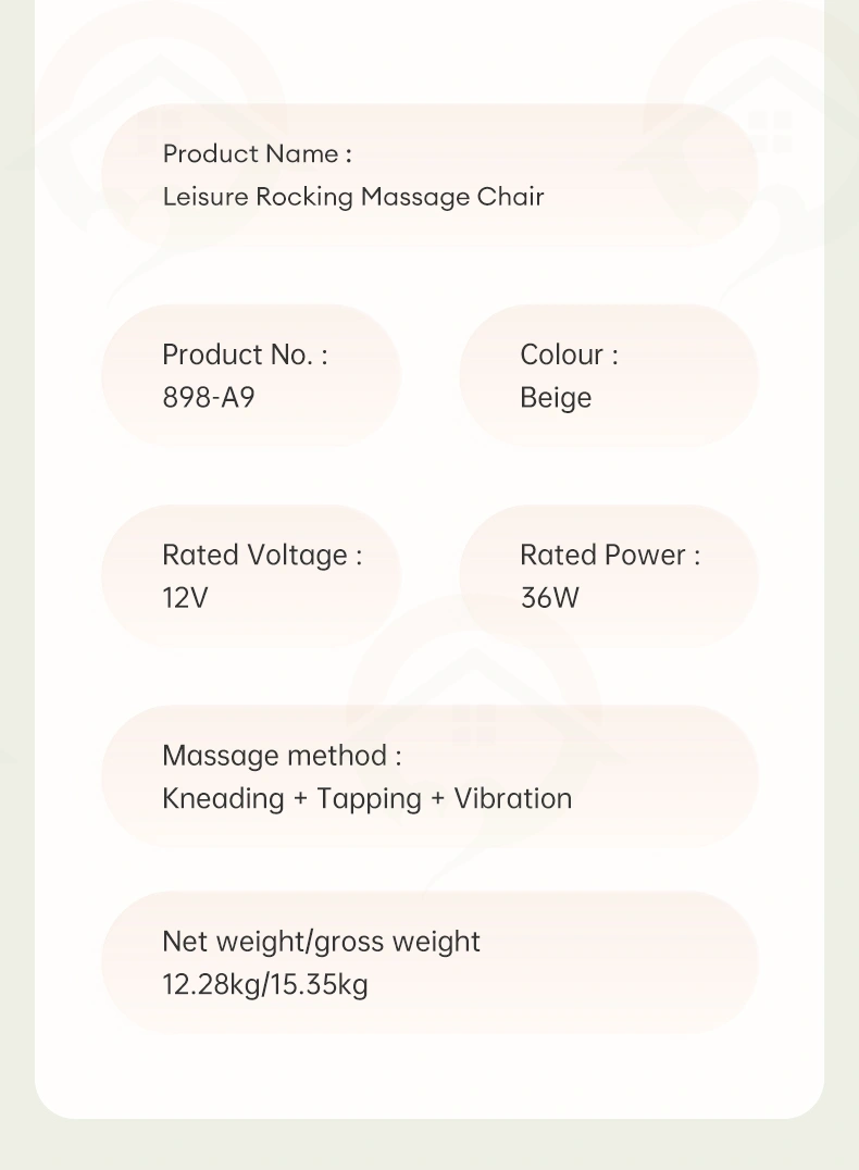 Parameters of oem wooden massage recliner