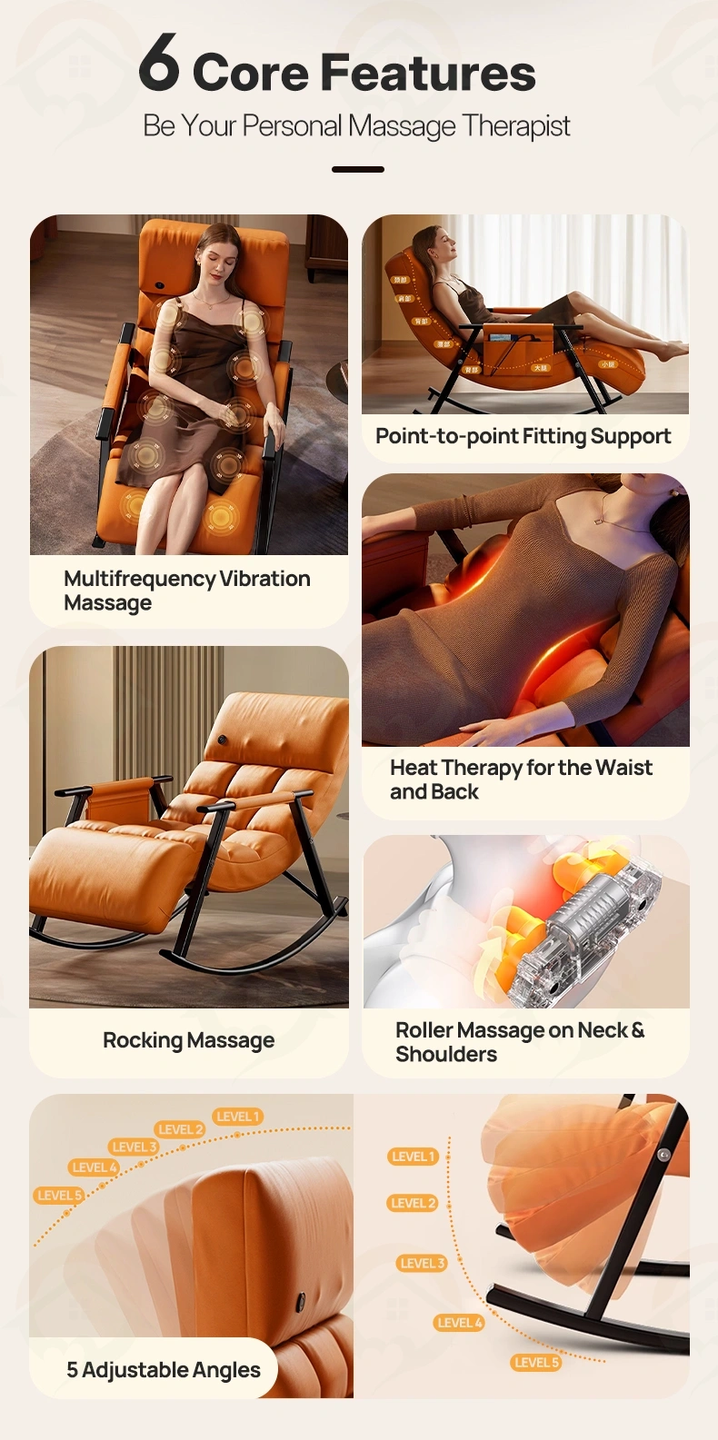 Core features for compact massage chair for small spaces