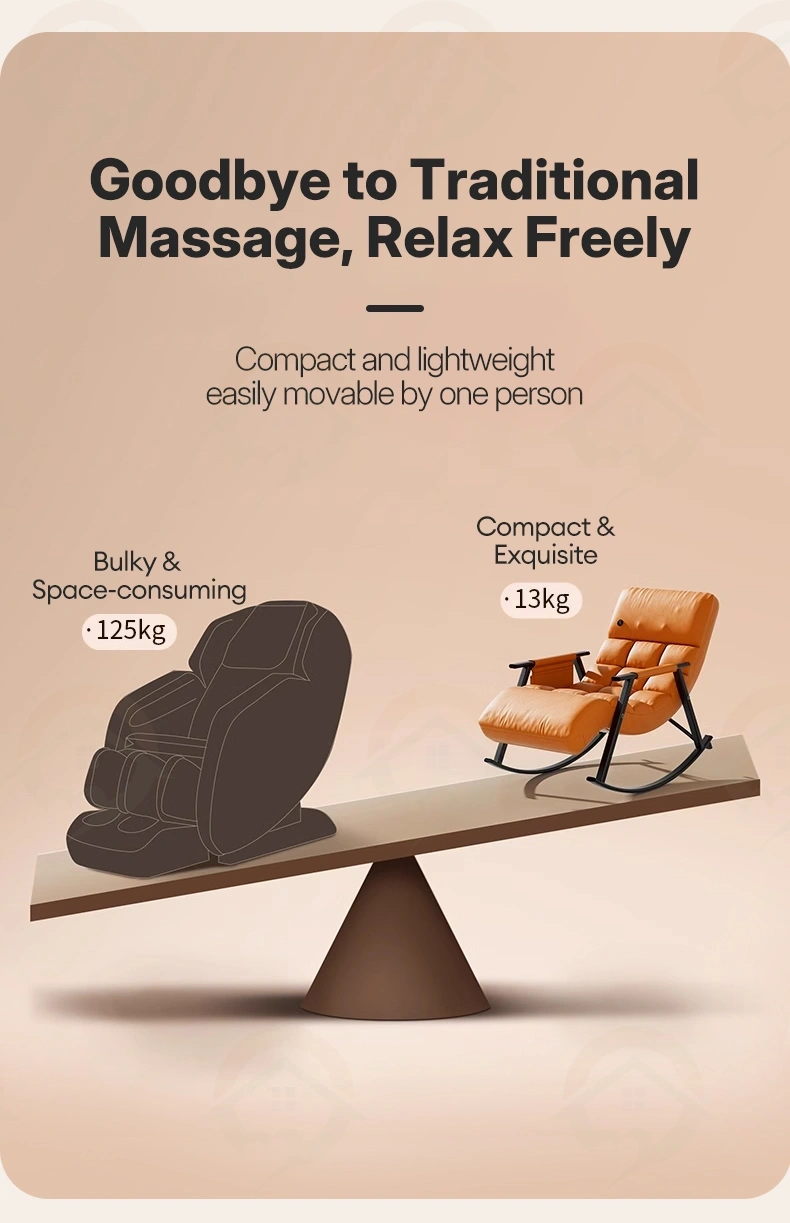 Compact and lightweight massage chair