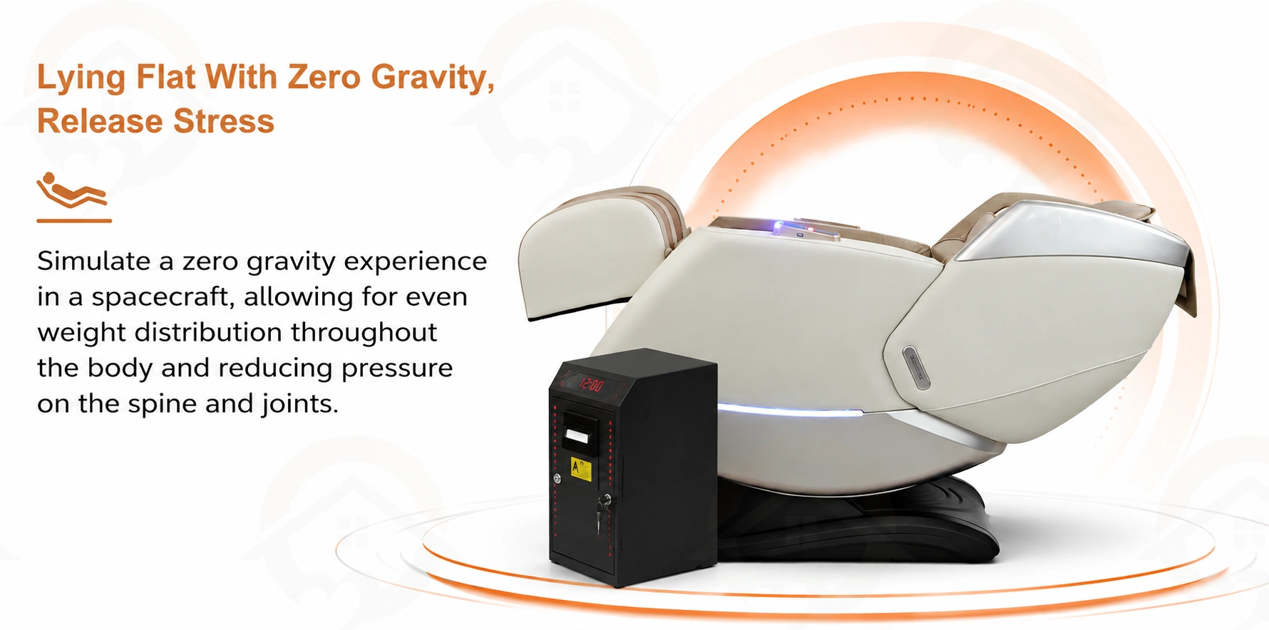 V11 massage chair zero gravity recline position
