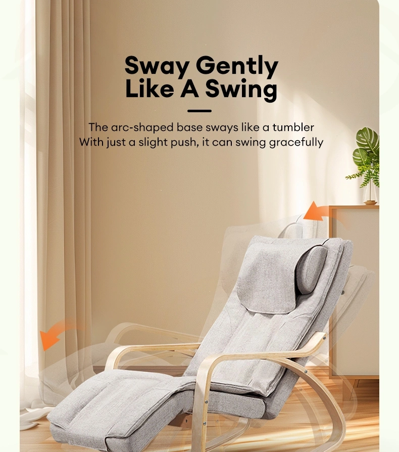 Anti-tip swing rocking massage recliner