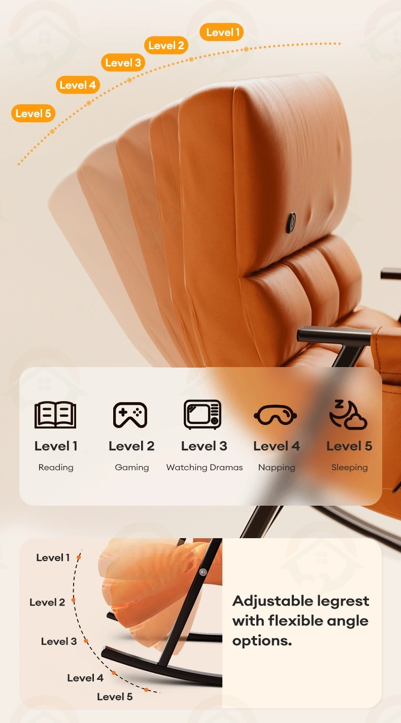 Angle adjustable recline massage chair