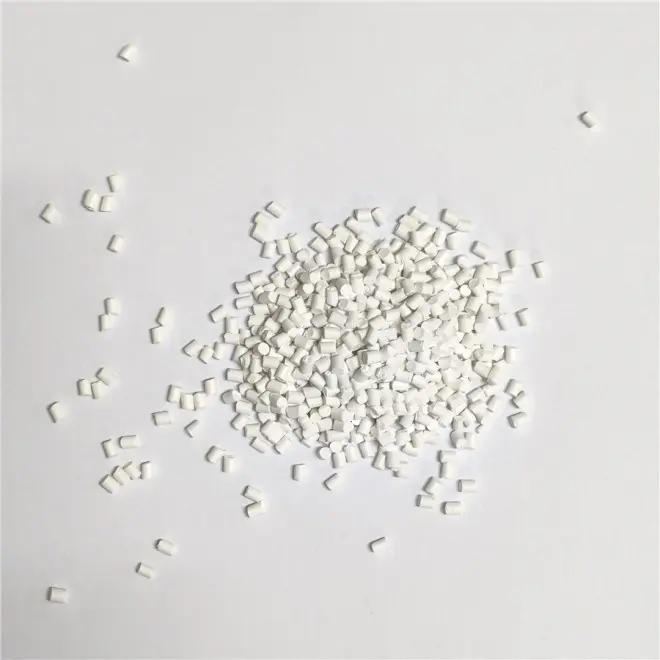 High Concentration PE White Masterbatch Non-toxic Weather Resistant for Injection Molding Blown Film Extrusion